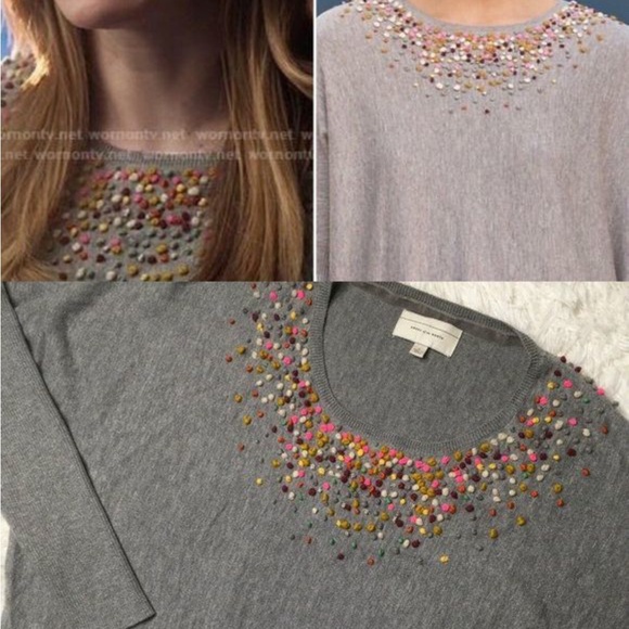 Anthropologie PomPom Sweater - Picture 9 of 10